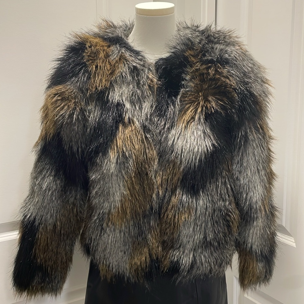 Never Worn - H&M Faux Fur Jacket